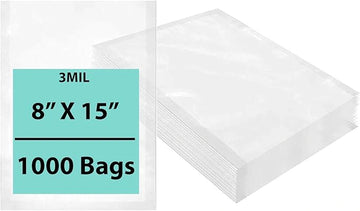 8X15 inches Vacuum Seal Bags for Food Packaging 3 Mil Co-Extruded